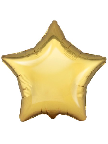 Фольга шар Звезда 18"/46 см античное золото 1 шт Испания Flexmetal