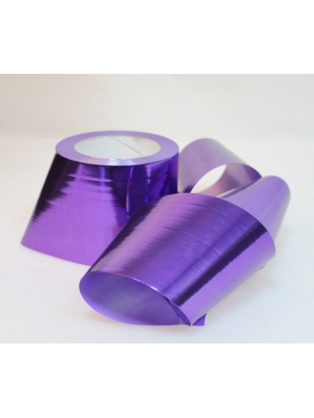 Лента металл 8 см х 50 ярд цвет фиолетовый М846