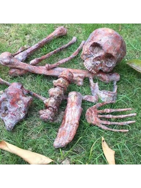 Кости скелета набор 10 деталей пластик окровавленный Хэллоуин HS-4-37