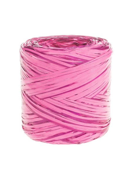 Рафия 1,6 мм х 200 м искусственная цвет розово-бордовый