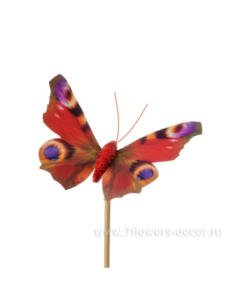 Бабочка Auralia на вставке 8 х 50 см цвет Красный Арт.К40595