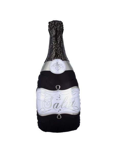 Фольга шар Бутылка шампанского черная 36''/91 см  Anagram