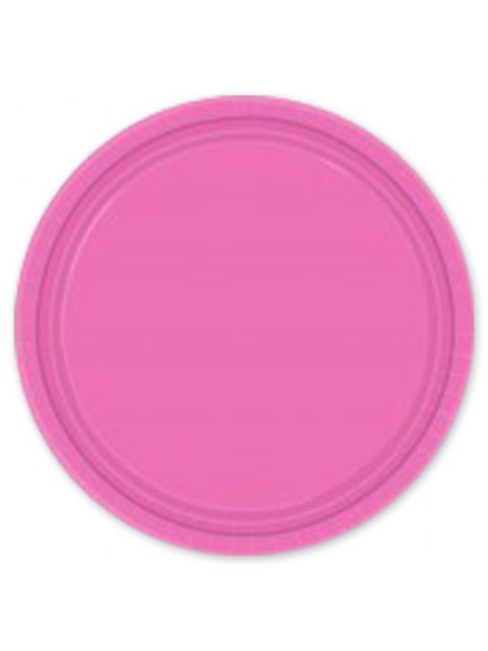 Тарелка бумага Bright Pink набор 8 шт 17 см