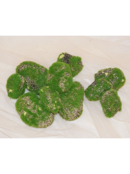 Камни искусственные малые зеленые (10шт)