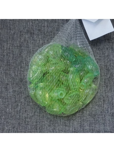 Наполнитель для флористики Амариж упаковка 30 шт стекло цвет зеленый  H-39 D-27х15 мм