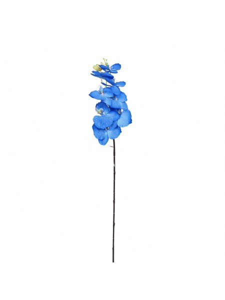 Орхидея синяя цветок искусственный 105см