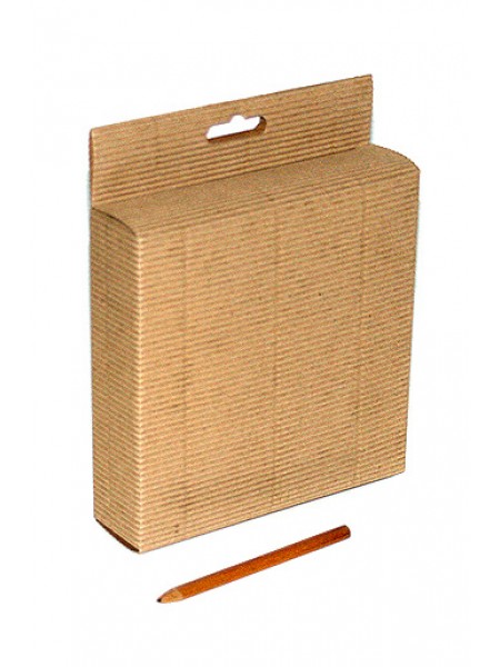Коробка кьянти гофра 101/08 квадратная 16,5 х 16,5 х 4 см с европодвесом