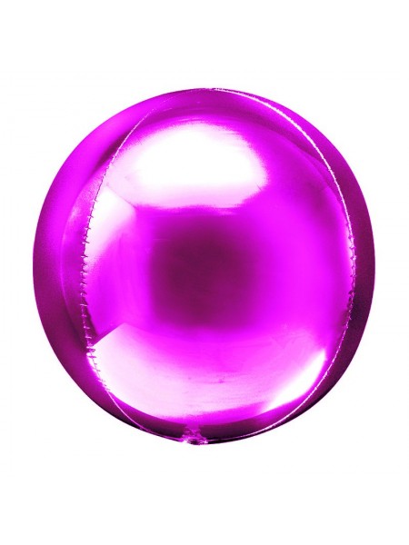 Фольга шар сфера 3D Deco Bubble фуше 20"/51 см