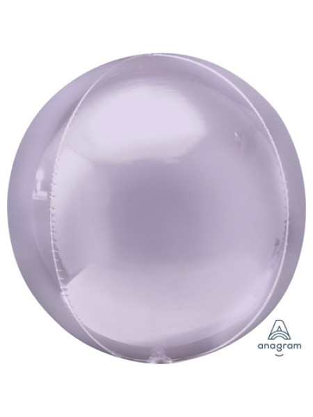 Фольга шар 3D Сфера б/рис 16"/40 см пастель Lilac