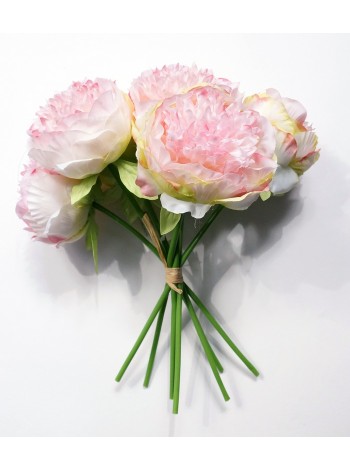 Пион букет 7 цветков 31 см цвет розовый HS-25-1, HS-33-1