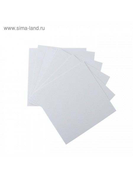 Картон пивной набор 10 листов 30 х 30 см пл  500 г/м2,  1,2 мм белый