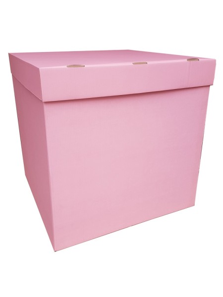 Коробка для надутых шаров 70 х 70 х 70 см цвет розовый