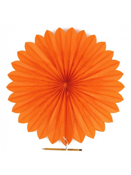 Фант подвеска бумажная 50 см цвет оранжевый