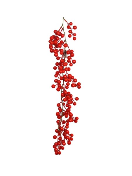 Гирлянда из красных ягод 55 см  HS-2-19