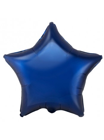Фольга шар Звезда 18"/46 см темно-синий 1шт Испания Flexmetal