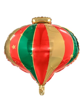 Фольга шар фигура елочная игрушка Фонарик  ПД