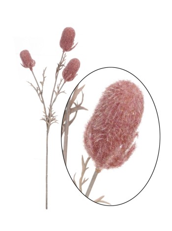 Рогоз ветка 69 см цвет розовый HS-11-9