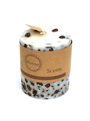 Свеча пеньковая Кофе 7,3 х8,5 см