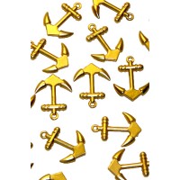 Железяка Якорь золотой 37/01 2,7 х2,1 см 1/10