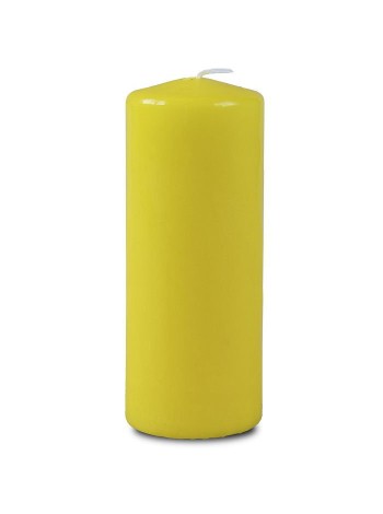 Свеча пеньковая 8 х20 см цвет желтый