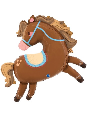 Фольга шар фигура Любимая Лошадка 37"/94 см GRABO Италия