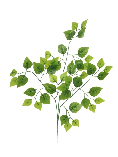 Ветка березы цвет зеленый лист 66 см  HS-24-4