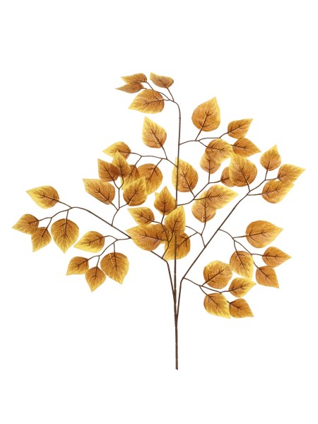 Ветка березы цвет коричневый лист 66 см  HS-24-4