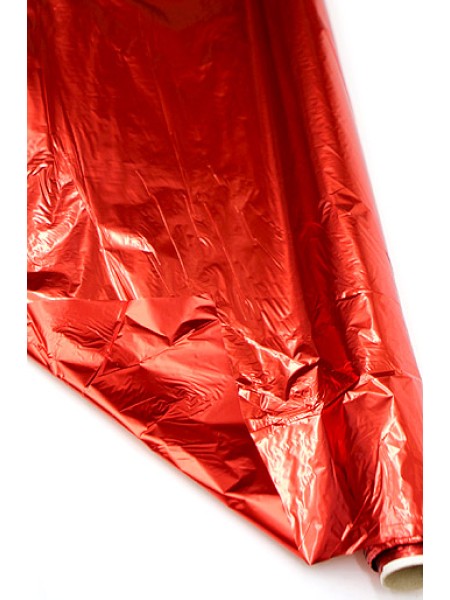 Полисилк металл 100 см х50 м 11/20 красный однотонный