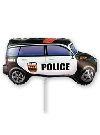 Фольга шар Полицейская машина 14"/35 см 1шт Испания