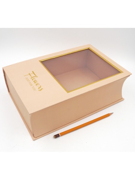 Коробка для цветов Книга 28,5 х 20 х 9 см  цвет микс HS-9-2