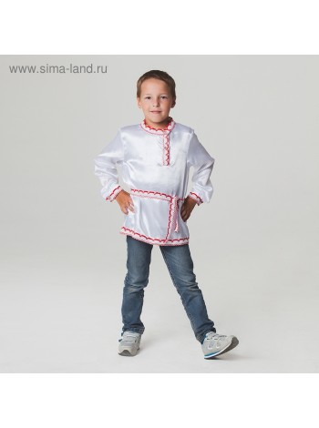 Рубаха русская для мальчика р-р 64 рост 122-128