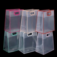 Пакет прозрачный 25 х30 х15 см пластик окантовка цвет микс HS-10-7