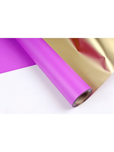 Пленка 60 х10 м цвет фиолетовый с золотой стороной 70 мкр