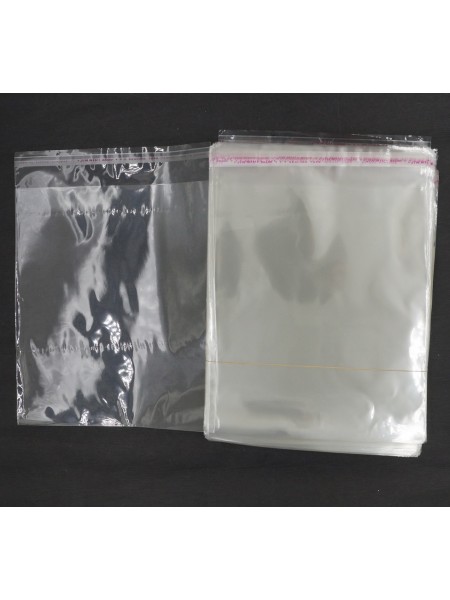 Пакет прозрачный 18 х21 (+3) см со скотчем HS-66-6