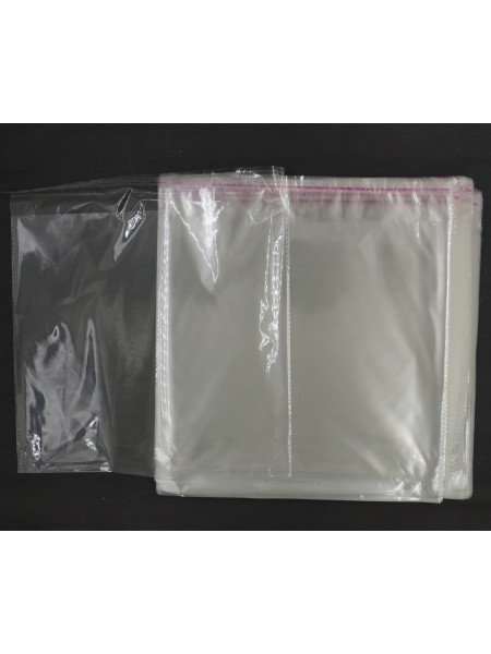 Пакет прозрачный 25 х23 (+3) см со скотчем 1/200 шт HS-66-8