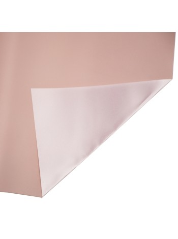 Пленка 58 х58 см 20 л двухсторонняя матово-перламутровая цвет кремовый/розовый HS-3-1