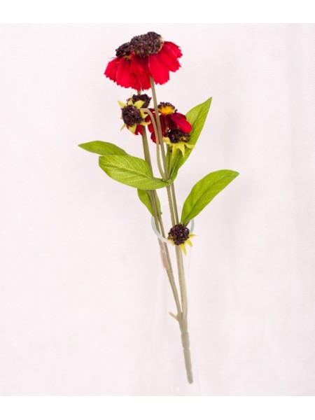 Цветок искусственный красный 32см