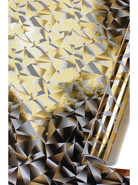 Бумага галаксия 100 см х10 м 31/651-75 капелла металл- кристаллизация золотая