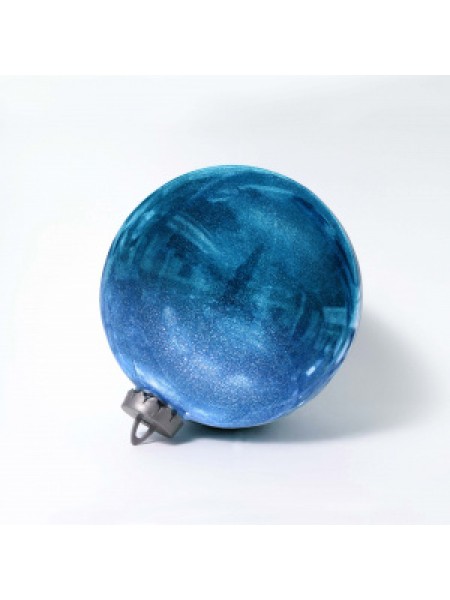 Шар пластик 25 см с глиттером цвет синий UD003-25BL