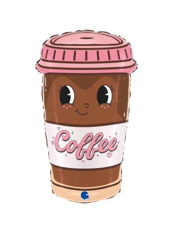 Фольга шар фигура Кофе 24"/61 см Grabo Италия