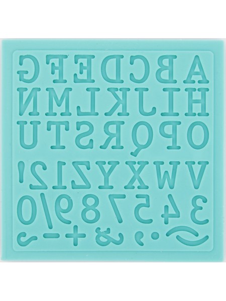 Молд английского алфавита Печатная машинка ARTMD0163
