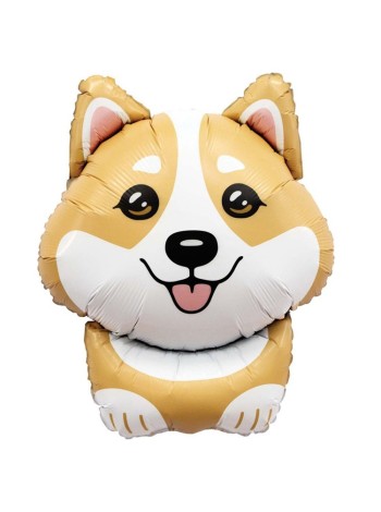 Фольга шар фигура Корги 32"/81 см AGURA