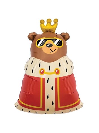 Фольга шар фигура Король дня 31"/78 см AGURA