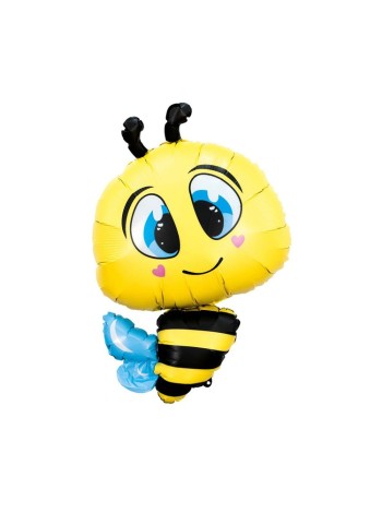 Фольга шар фигура Пчелка 35"/88 см AGURA