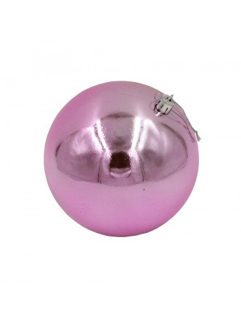 Шар пластик 12 см глянцевый цвет  розовый HS-19-4