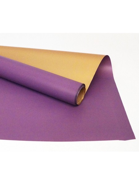 Пленка 58 х5 м цвет фиолетовый с золотой Стороной