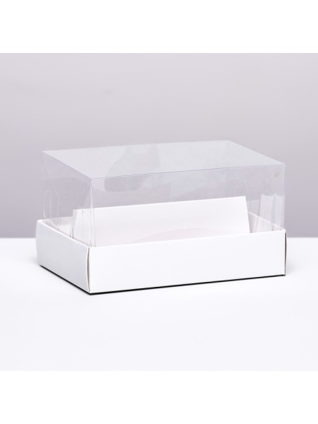 Коробка кондитерская 9 х13,5 х7 см под 2 эклера цвет белый