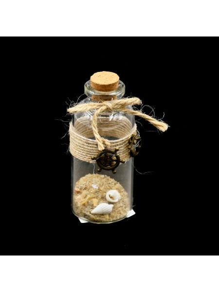 Сувенир Морской в бутылке 7 см стекло HS-38-1