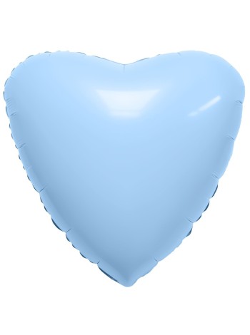 Фольга шар Сердце 36"/90 см Небесный Россия Agura
