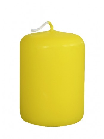 Свеча пеньковая 4 х5 см цвет желтый